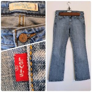 Levi's 545 Low Boot Cut Blue Jeans Y2K Vintage-inspired Retro Denim Core